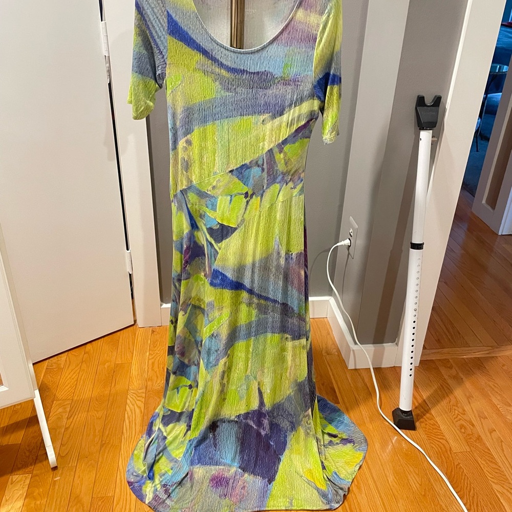 Multicolor Abstract Maxi Dress. Excellent condition